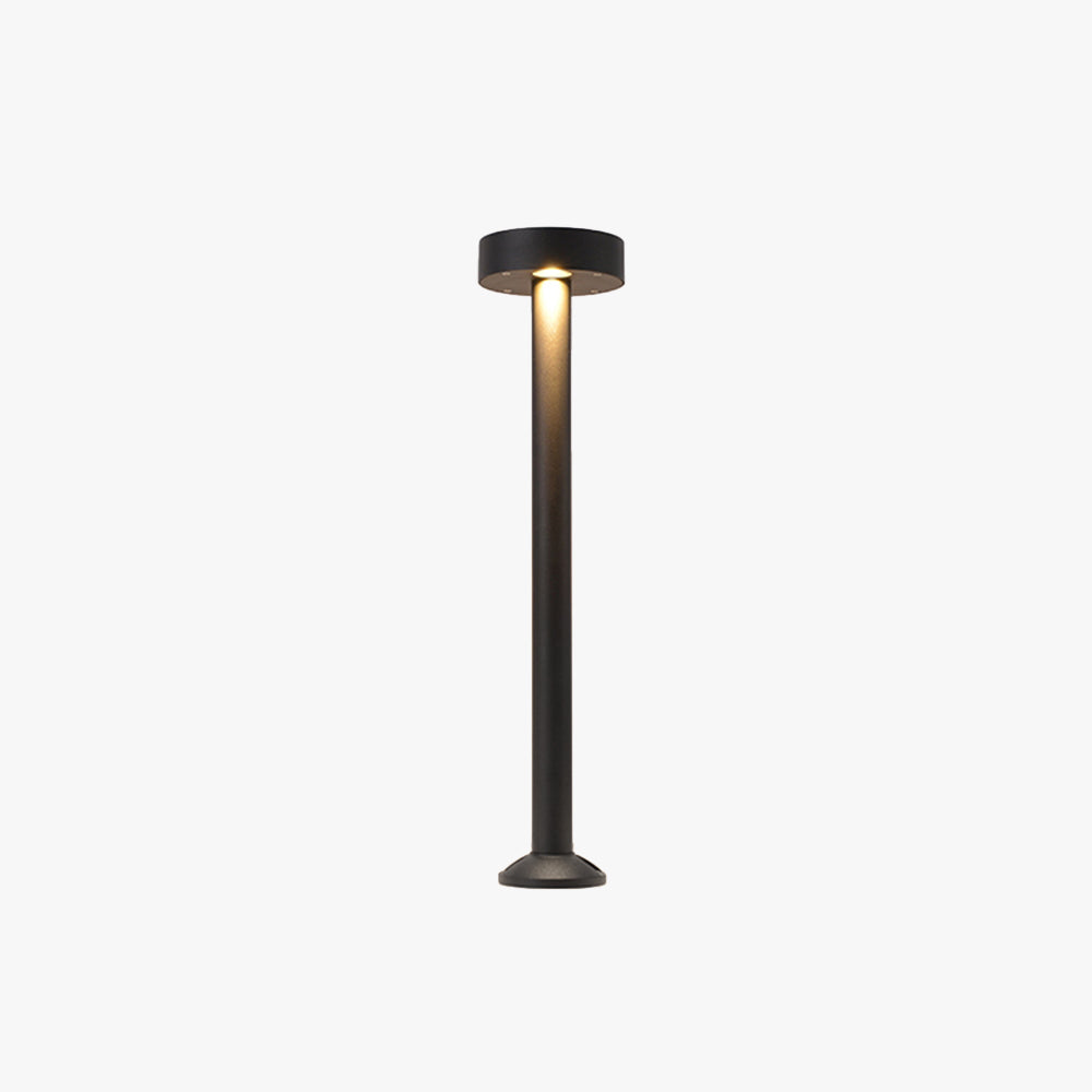 Outdoor Modern Black Bollard Light Fixture