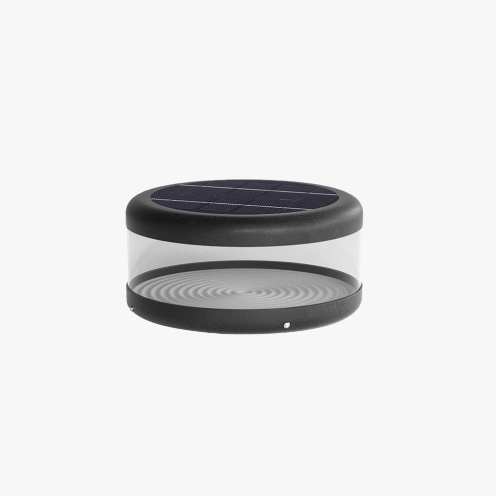Outdoor Modern Black Metal Post-Pier Light