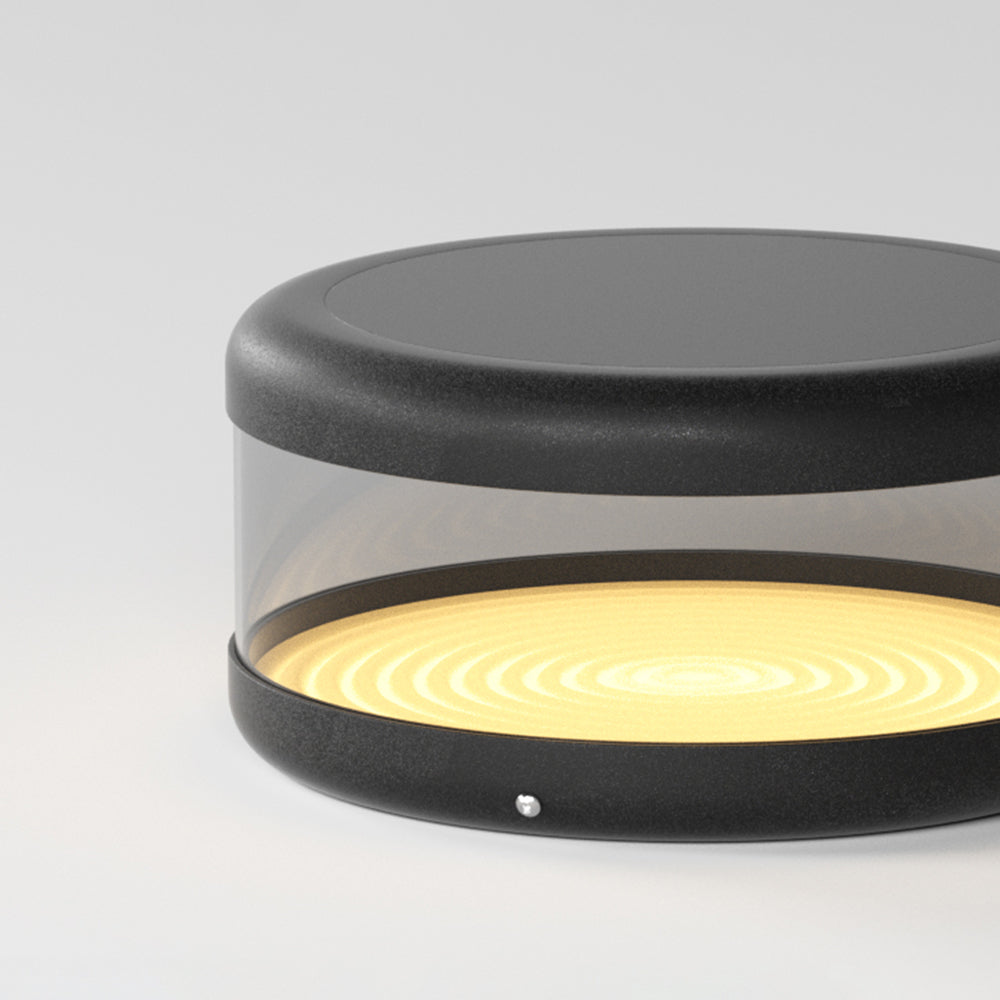 Outdoor Modern Black Metal Post-Pier Light