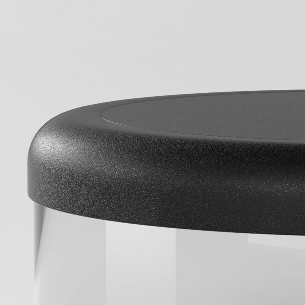 Outdoor Modern Black Metal Post-Pier Light