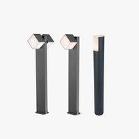 Outdoor Modern Bollard Light – Black Metal