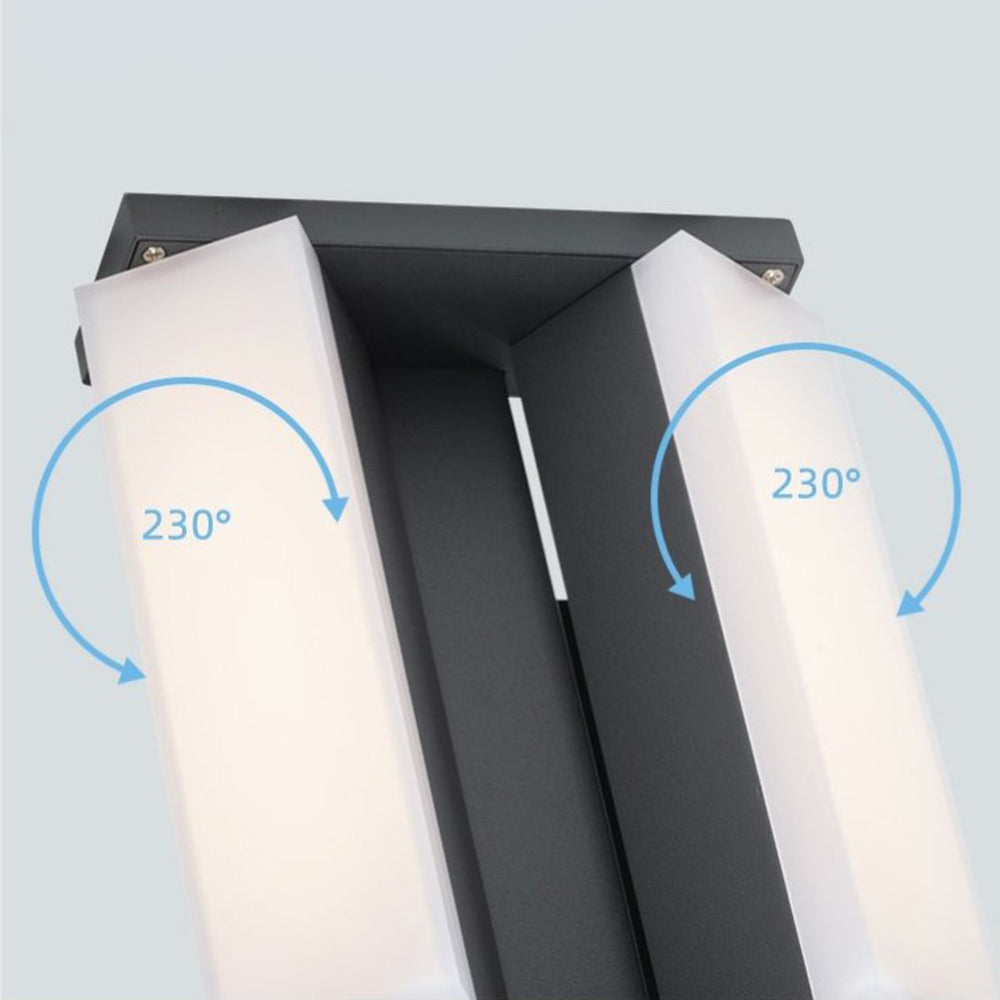 Outdoor Modern Bollard Light – Black Metal