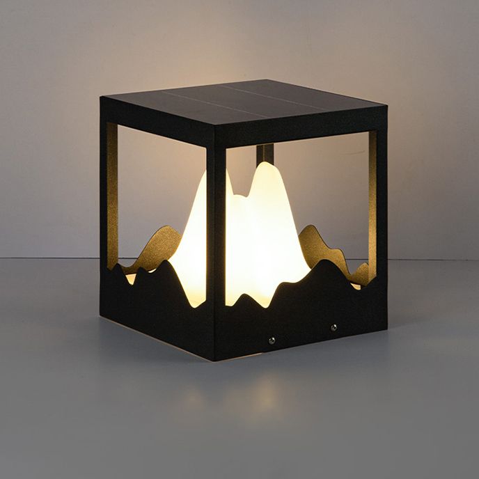 Outdoor Modern Mountain-Inspired Post-Pier Light