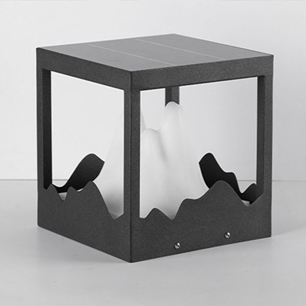 Outdoor Modern Mountain-Inspired Post-Pier Light