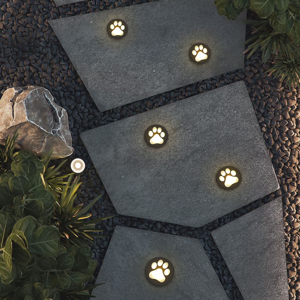 Outdoor Modern Recessed Ground Cat-Paw Light