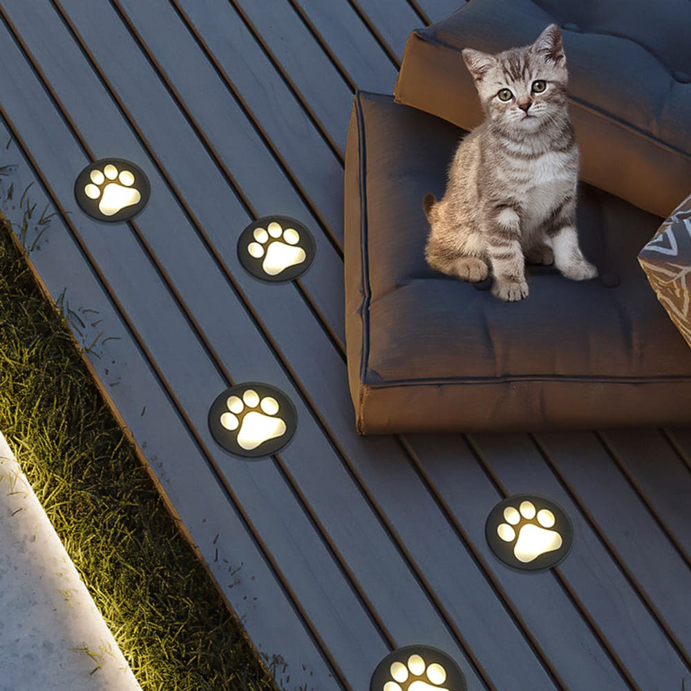 Outdoor Modern Recessed Ground Cat-Paw Light