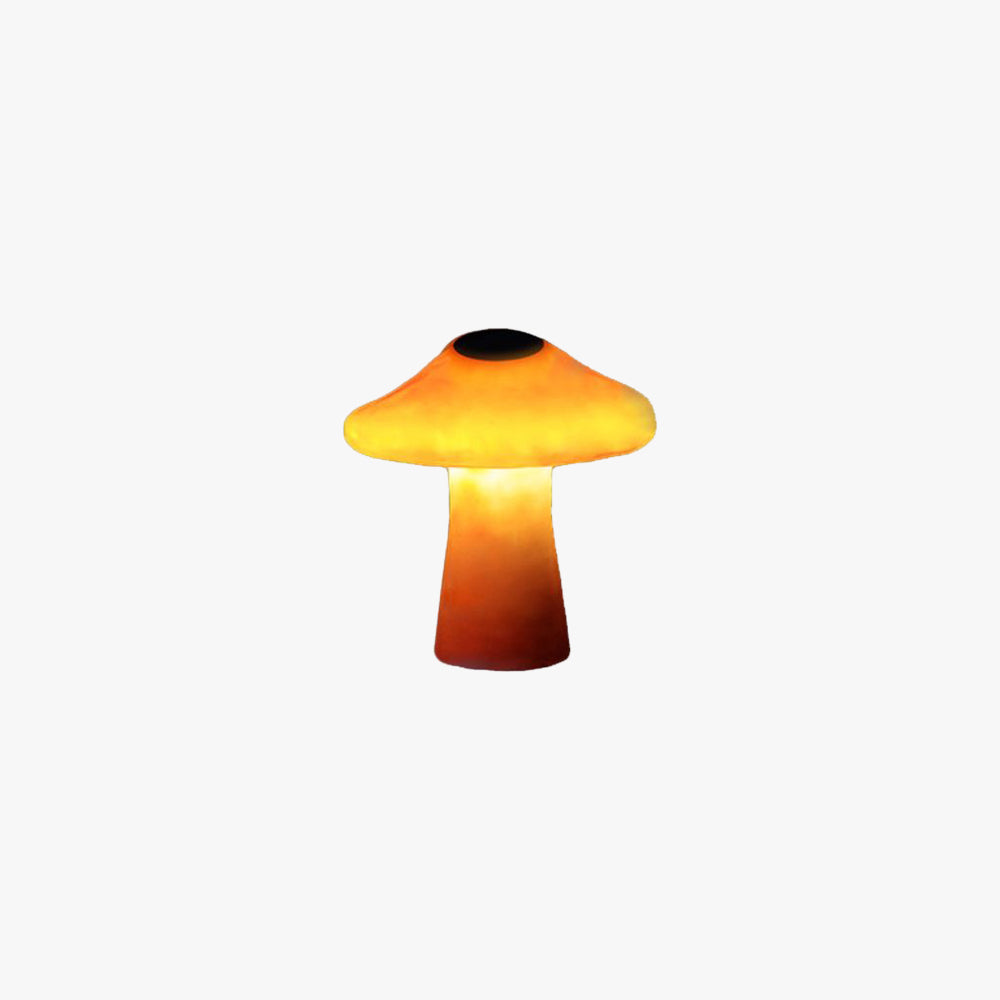 Outdoor Mushroom Ornament Light – Orange Resin