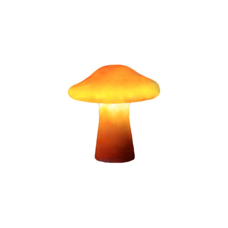 Outdoor Mushroom Ornament Light – Orange Resin