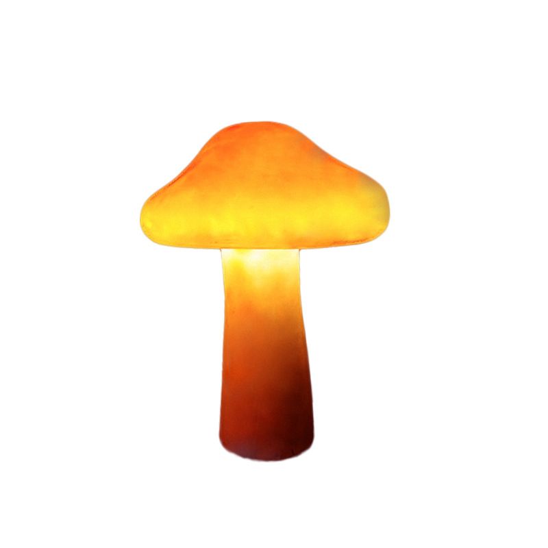 Outdoor Mushroom Ornament Light – Orange Resin