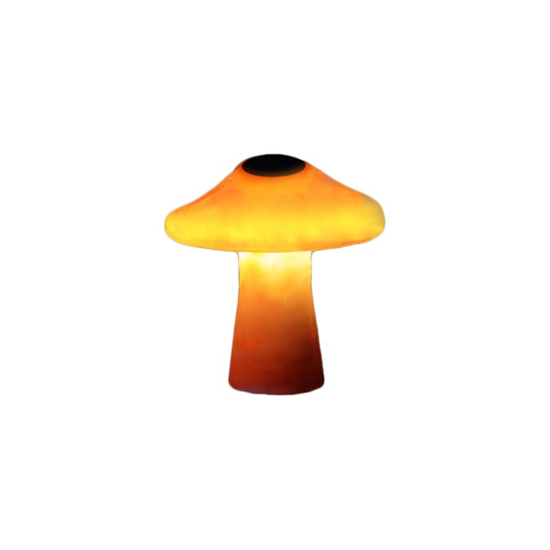 Outdoor Mushroom Ornament Light – Orange Resin