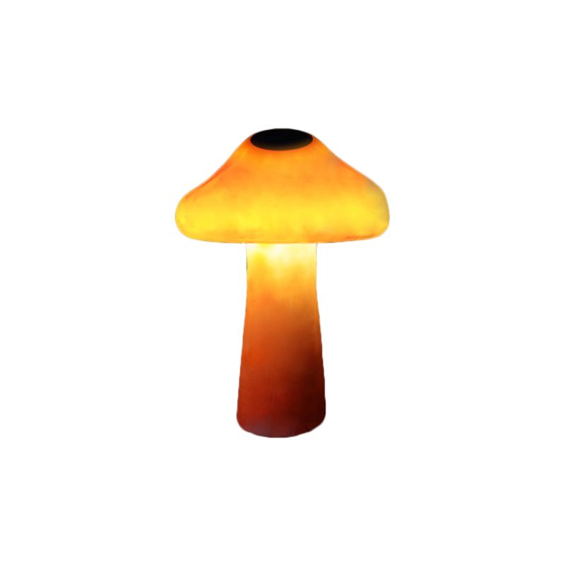 Outdoor Mushroom Ornament Light – Orange Resin