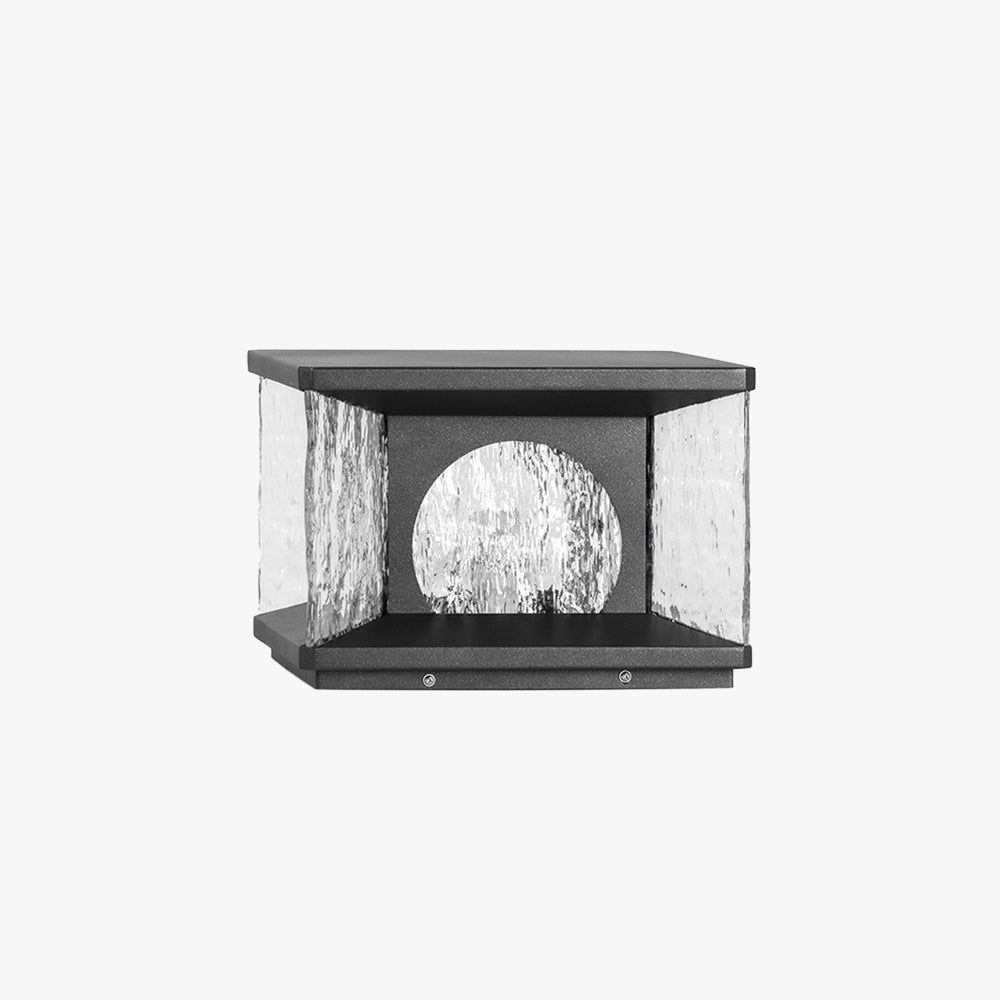 Outdoor Post & Pier Mount Modern-Black/Glass