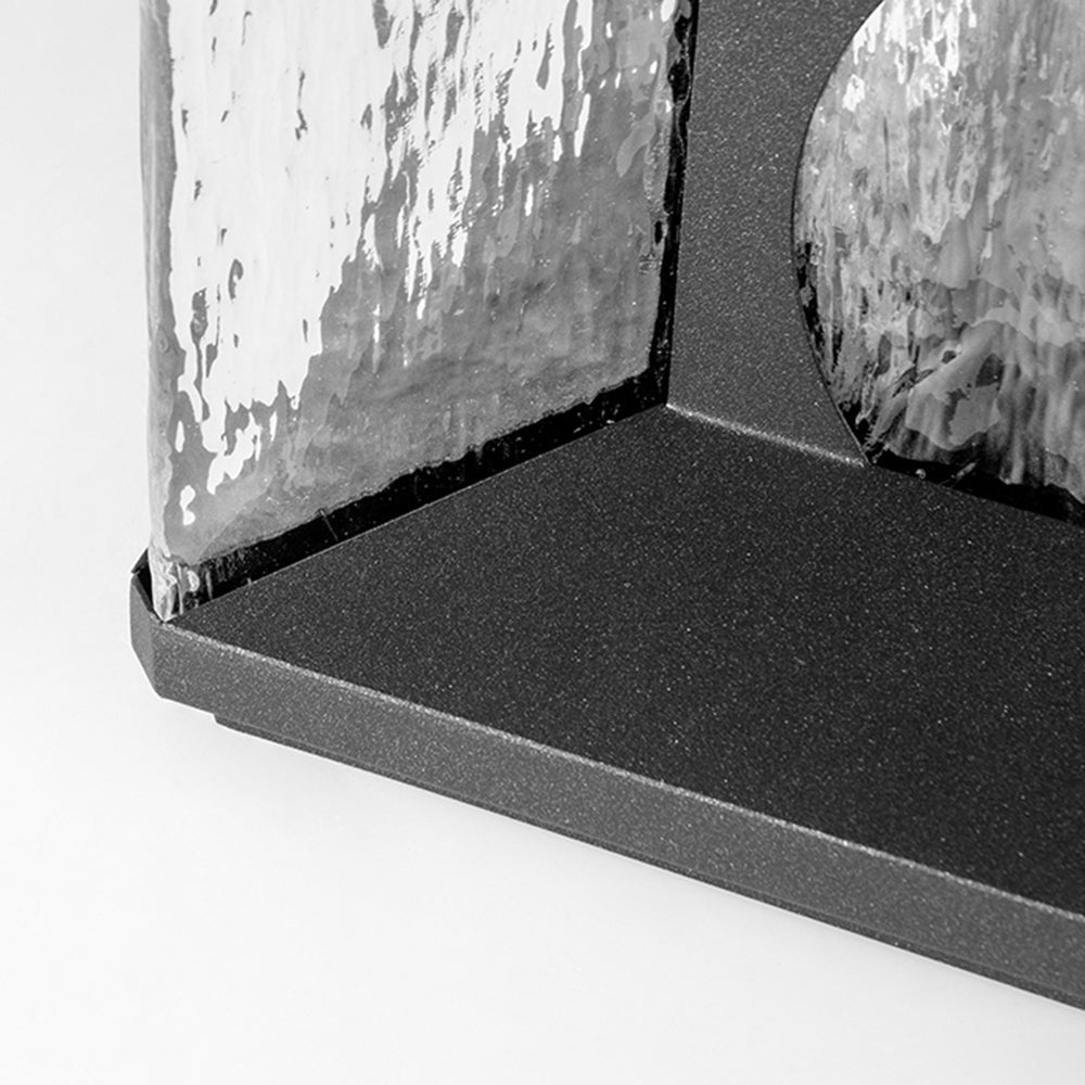 Outdoor Post & Pier Mount Modern-Black/Glass