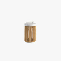 Outdoor Retro Lantern Floor Lamp, Rattan