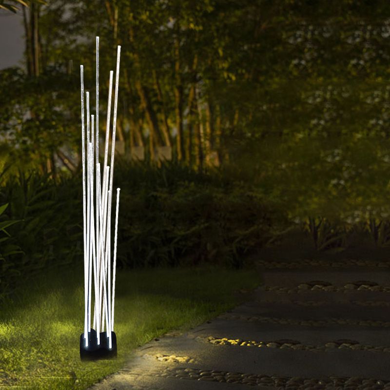 Outdoor Solar Ground Light, Modern Metal