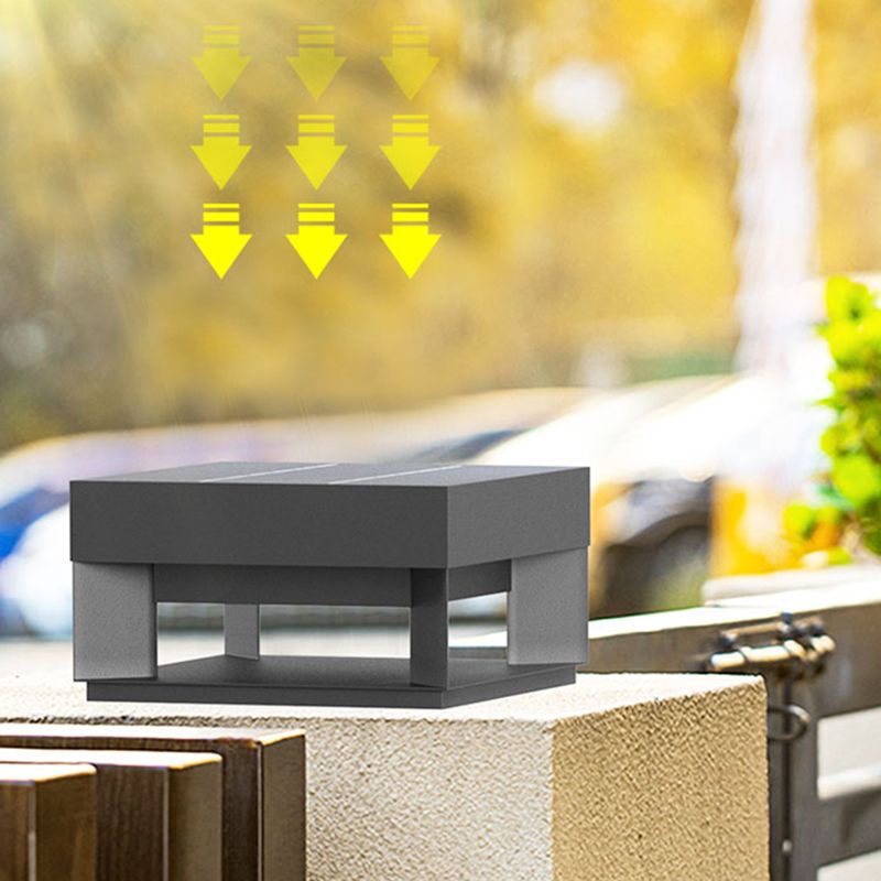 Outdoor Solar Post-Pier Mount Black Light