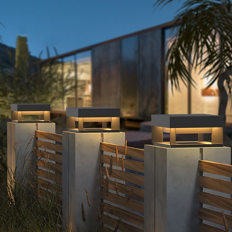 Outdoor Solar Post-Pier Mount Black Light
