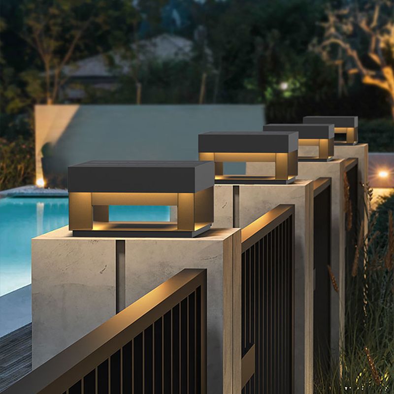 Outdoor Solar Post-Pier Mount Black Light