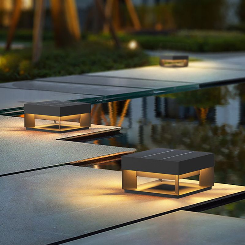 Outdoor Solar Post-Pier Mount Black Light