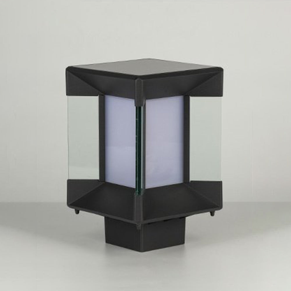 Outdoor Solar Post-Pier Rectangular Light