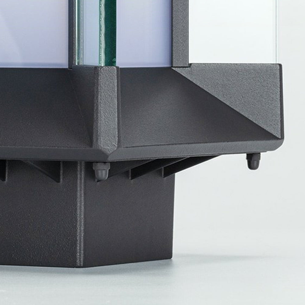 Outdoor Solar Post-Pier Rectangular Light