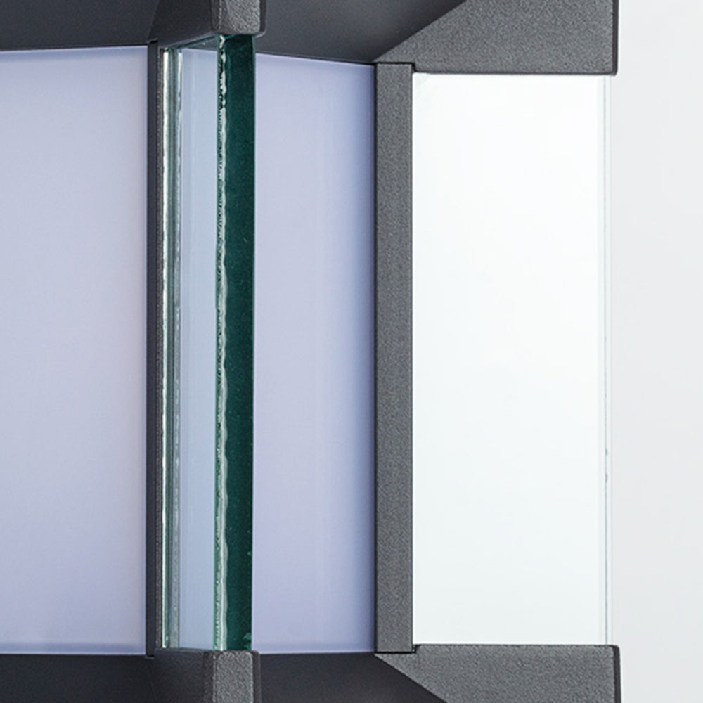 Outdoor Solar Post-Pier Rectangular Light