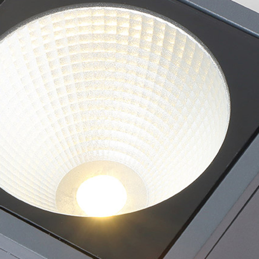 Outdoor Waterproof Gray Cube Ceiling Light
