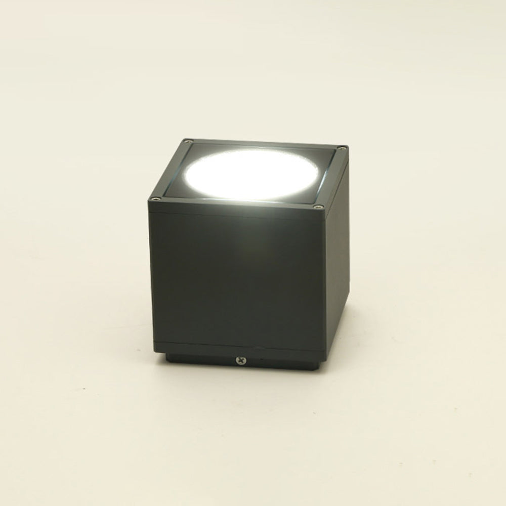 Outdoor Waterproof Gray Cube Ceiling Light