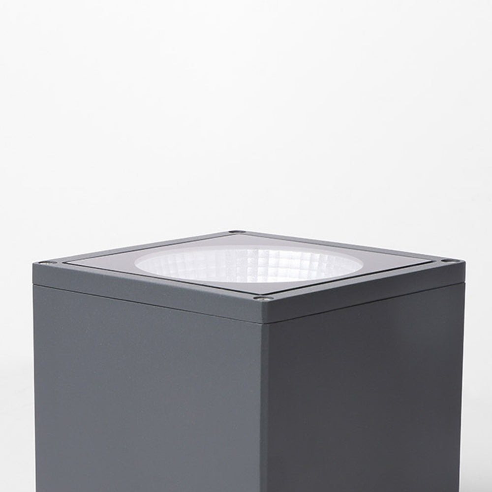 Outdoor Waterproof Gray Cube Ceiling Light