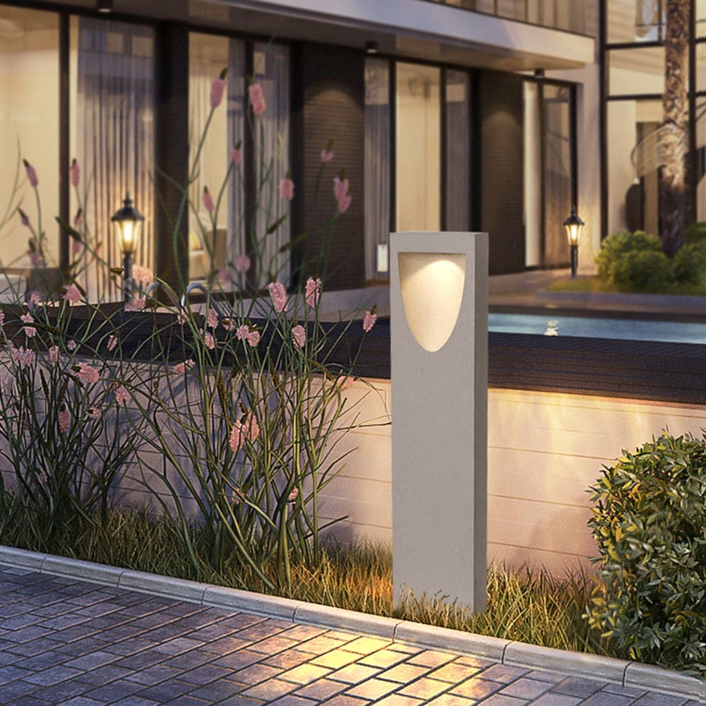 Outdoor Bollard LED Light Enhances Pathways