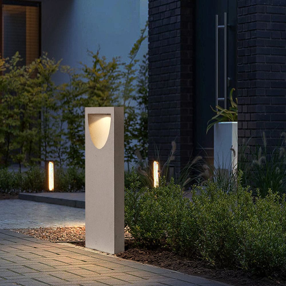 Outdoor Bollard LED Light Enhances Pathways