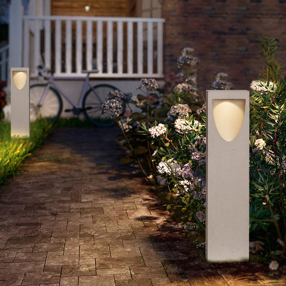 Outdoor Bollard LED Light Enhances Pathways