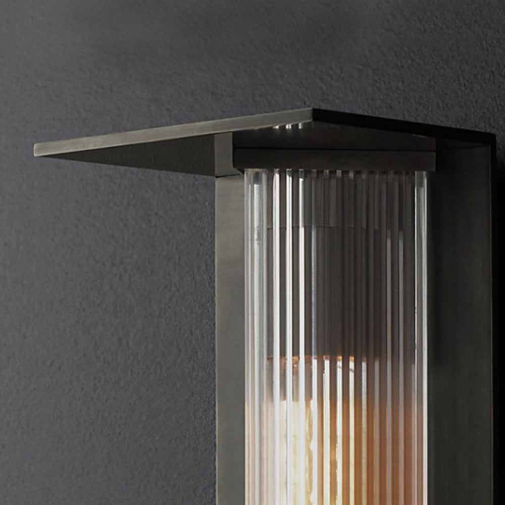 Rectangular Modern Acrylic Outdoor Wall Lamp with Warm Light
