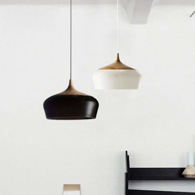 Scandinavian Dome Pendant Light, Mid-Century Flair