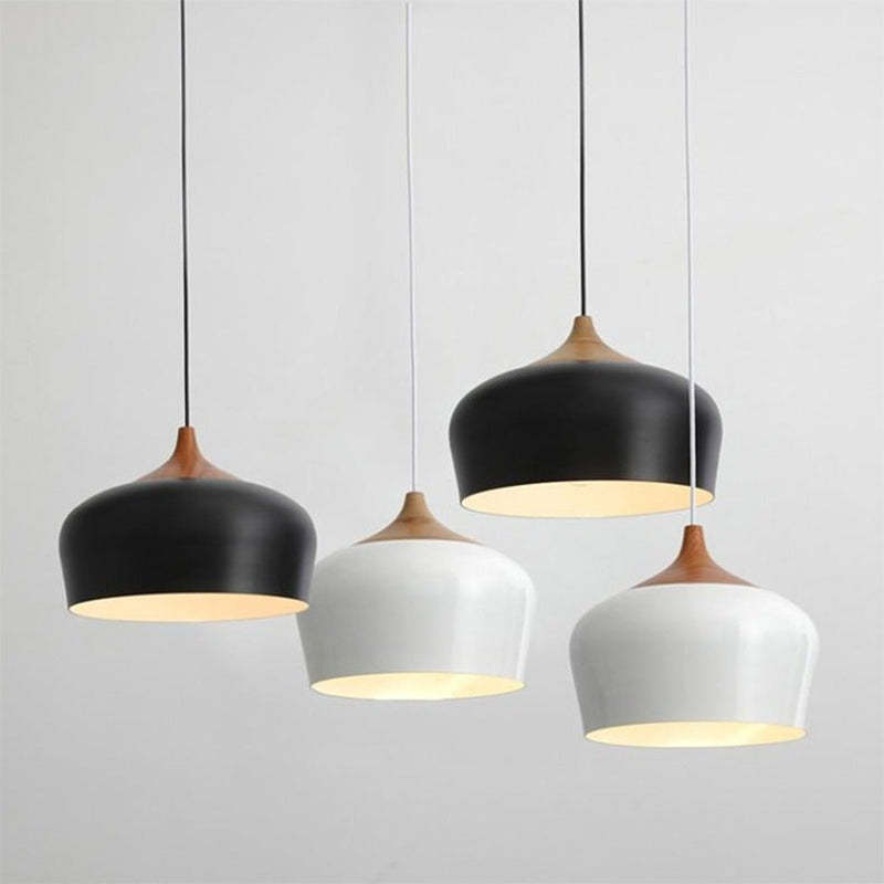 Scandinavian Dome Pendant Light, Mid-Century Flair