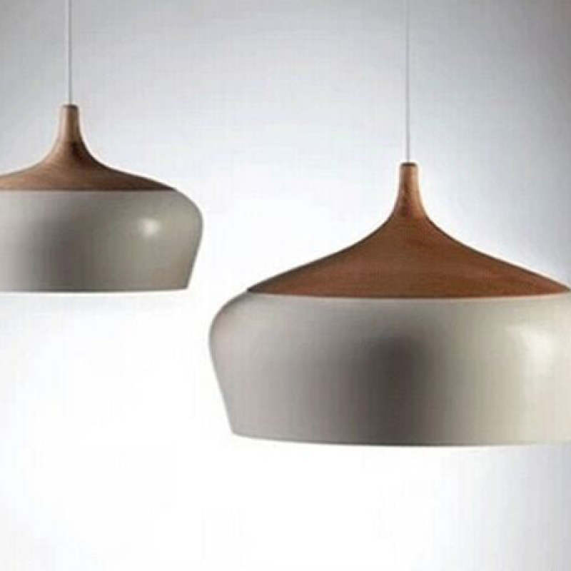 Scandinavian Dome Pendant Light, Mid-Century Flair