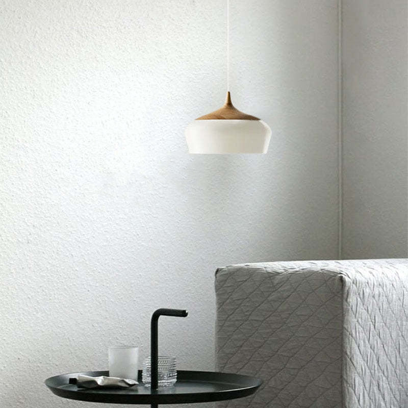 Scandinavian Dome Pendant Light, Mid-Century Flair