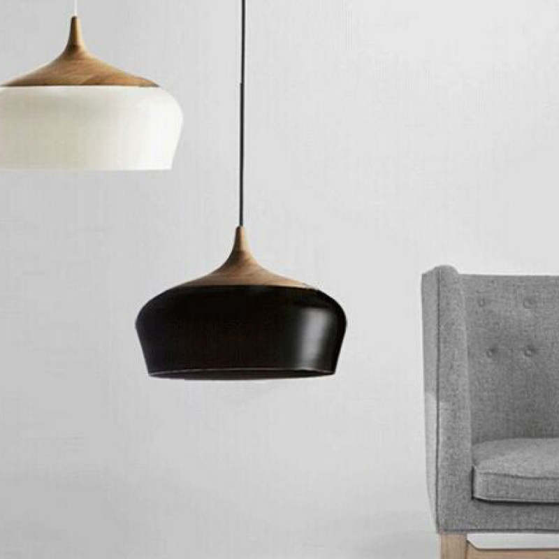 Scandinavian Dome Pendant Light, Mid-Century Flair