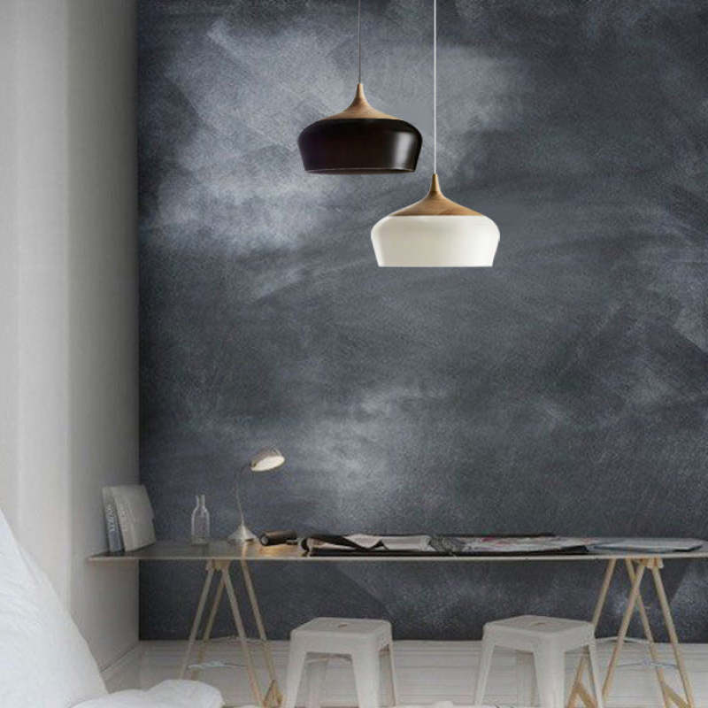 Scandinavian Dome Pendant Light, Mid-Century Flair