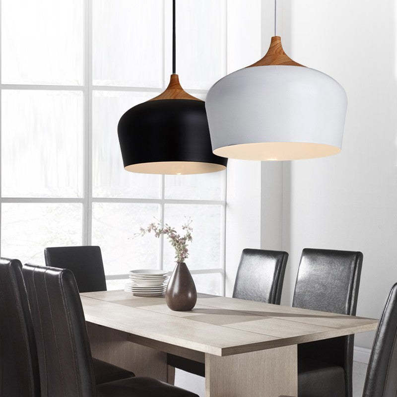Scandinavian Dome Pendant Light, Mid-Century Flair