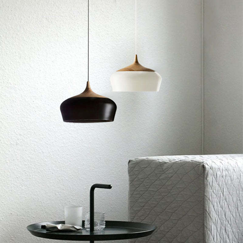 Scandinavian Dome Pendant Light, Mid-Century Flair
