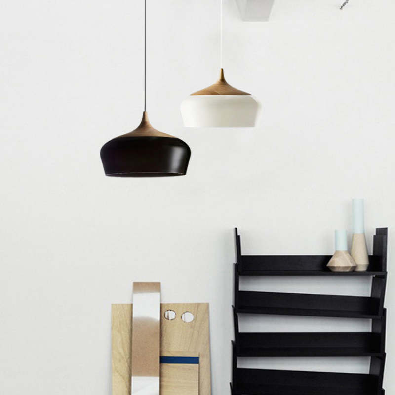 Scandinavian Dome Pendant Light, Mid-Century Flair