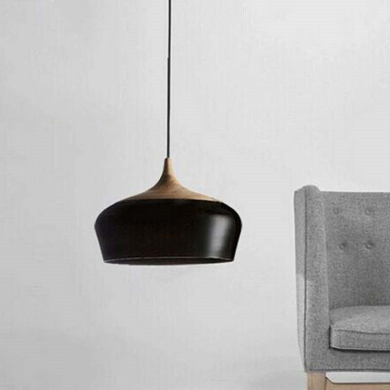 Scandinavian Dome Pendant Light, Mid-Century Flair