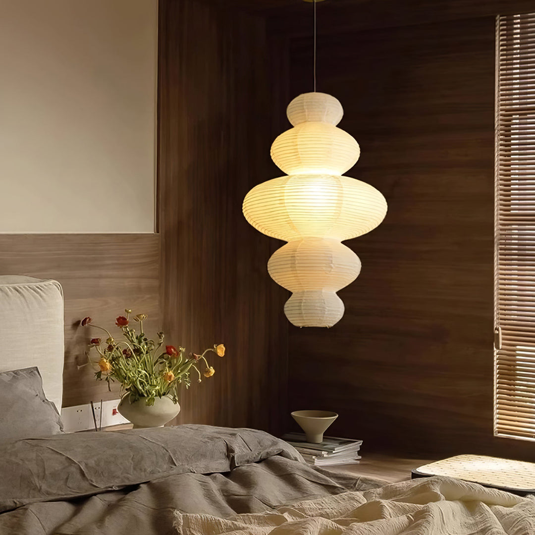 Sculptural Pendant Light & Minimalist Aesthetic
