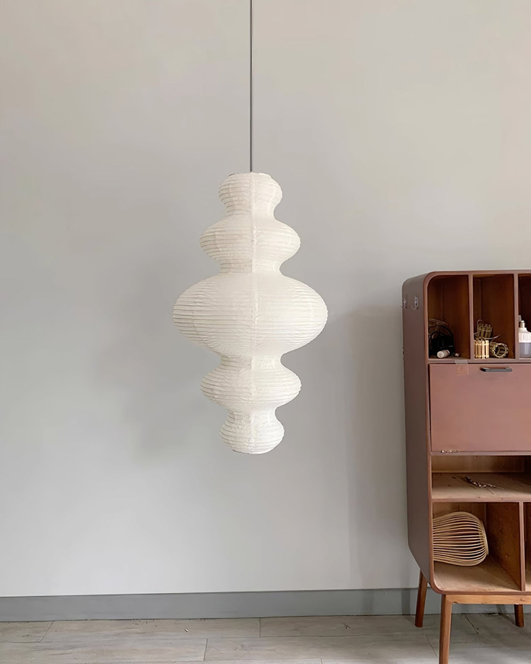 Sculptural Pendant Light & Minimalist Aesthetic