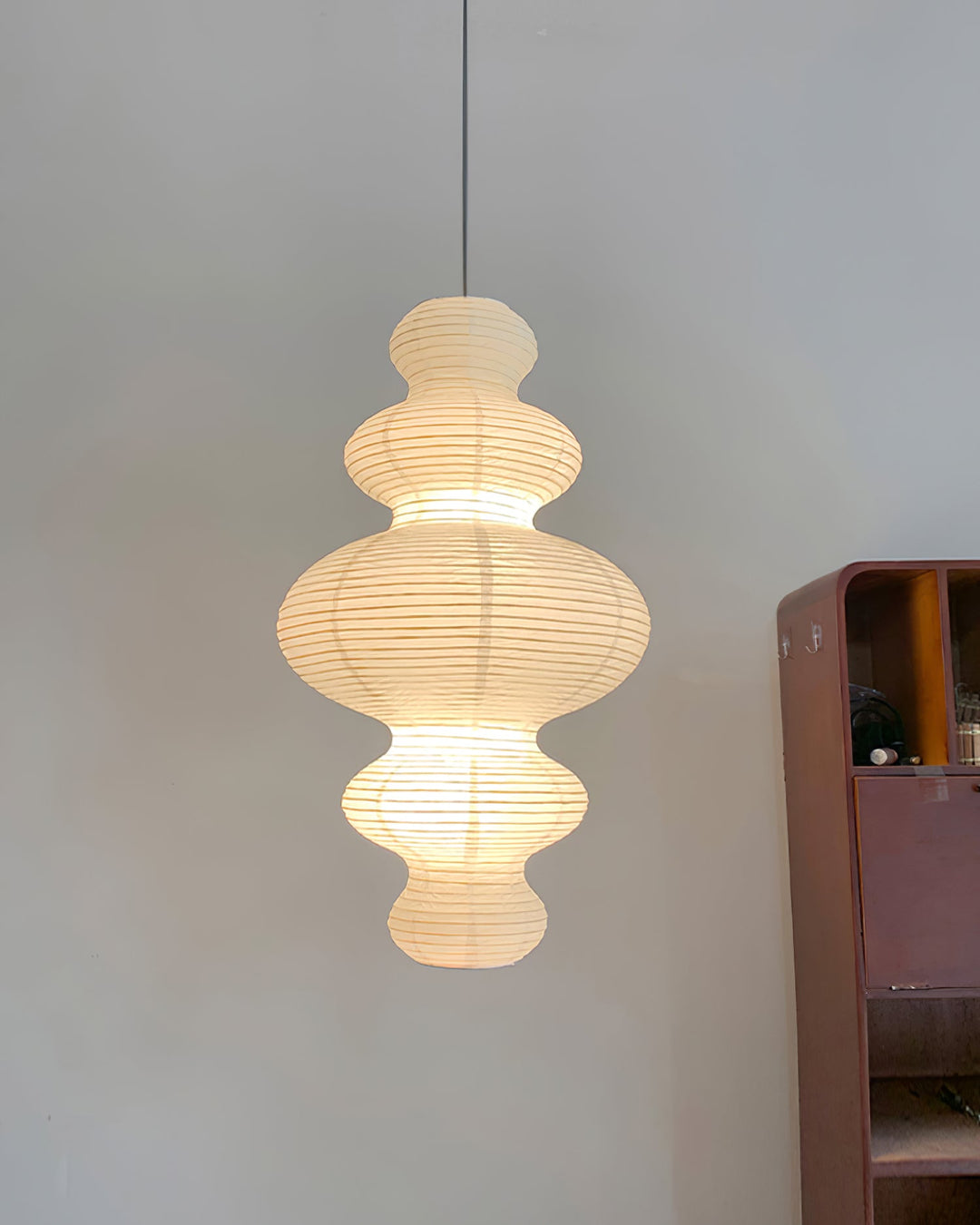 Sculptural Pendant Light & Minimalist Aesthetic