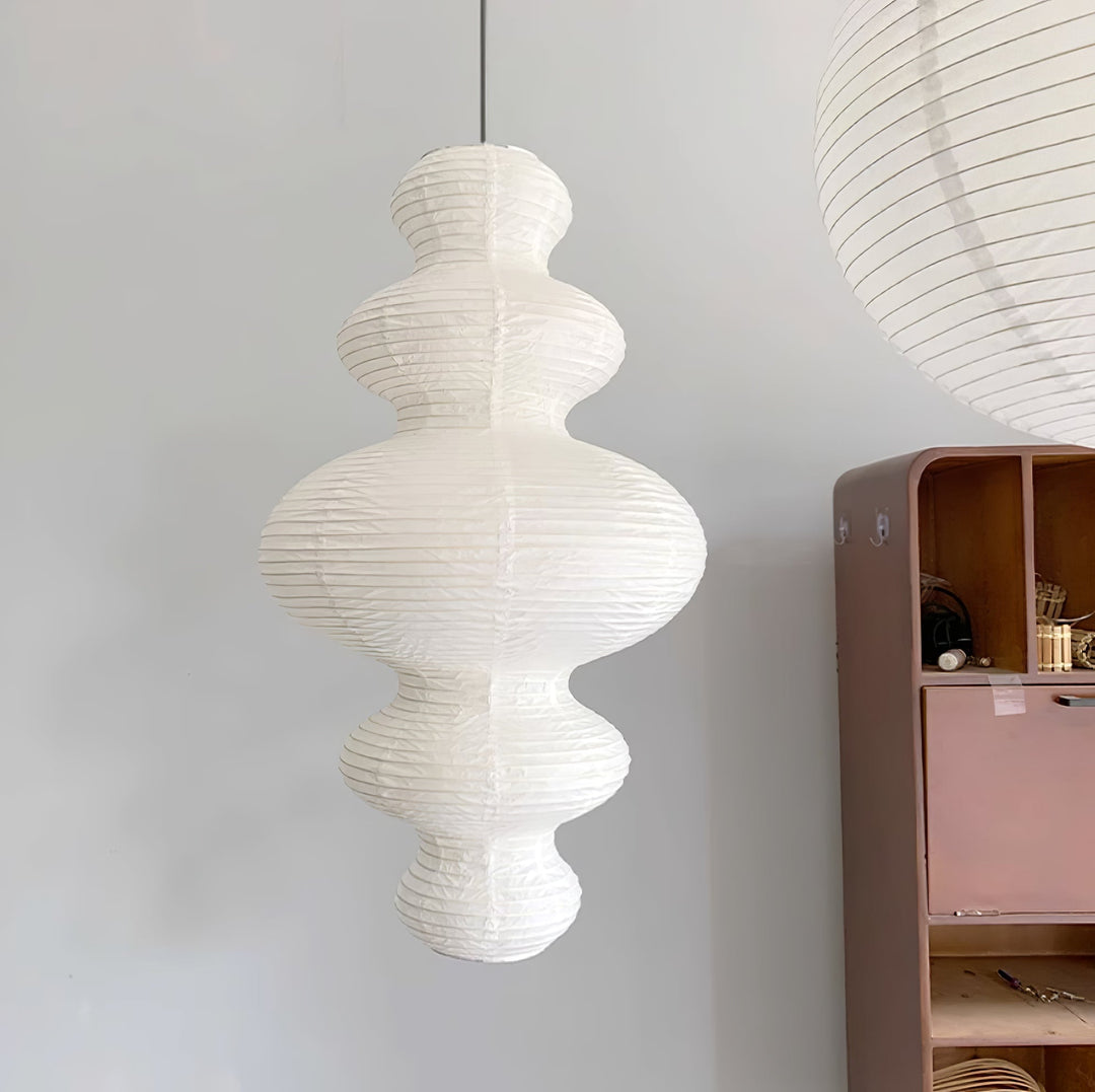 Sculptural Pendant Light & Minimalist Aesthetic