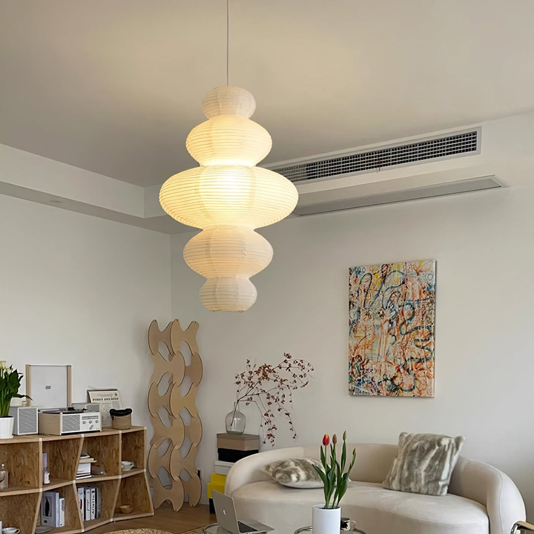 Sculptural Pendant Light & Minimalist Aesthetic