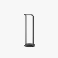Sleek-Modern Black Outdoor Solar Floor Lamp