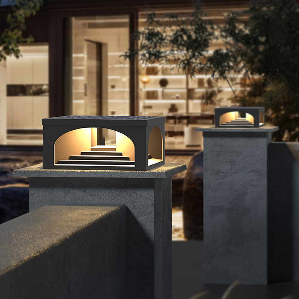 Sleek Modern Outdoor Post-Pier Black Light